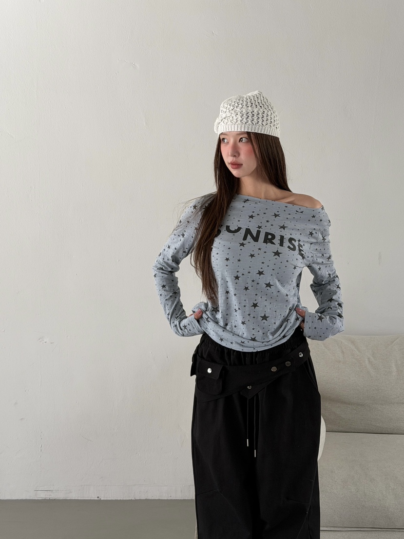 ZITTEN韓國代購女裝新款人氣真品26春夏休閑職業時尚長袖T恤ZITTEN長袖T恤