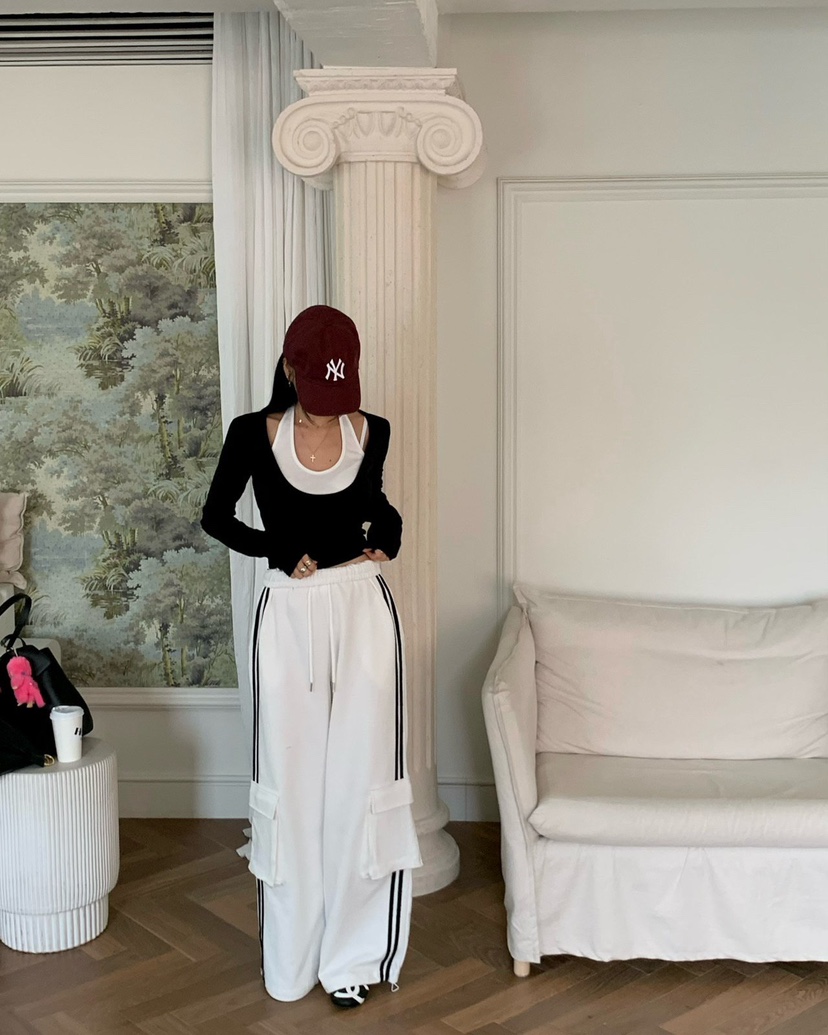 REVE CITE-L韓國直郵女裝新款真品休閑人氣長袖T恤假兩件REVE CITE-L長袖T恤