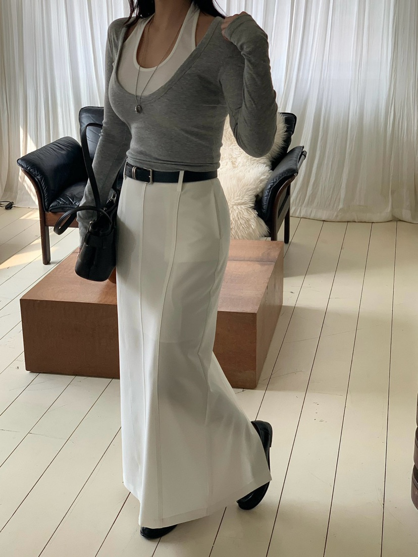 REVE CITE-L韓國直郵女裝新款真品休閑人氣長袖T恤假兩件REVE CITE-L長袖T恤