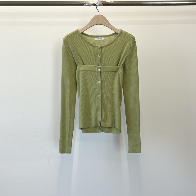 ANOTHER AVENUE韓國直郵女士新品推薦人氣真品套裝紐扣羅紋ANOTHER AVENUE套裝