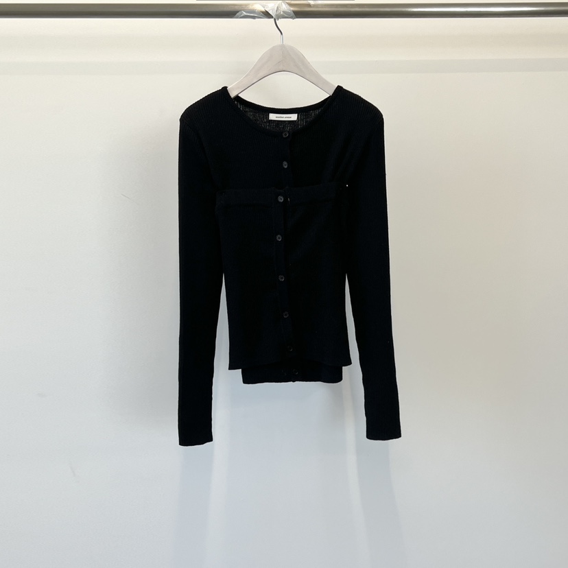 ANOTHER AVENUE韓國直郵女士新品推薦人氣真品套裝紐扣羅紋ANOTHER AVENUE套裝圖色3