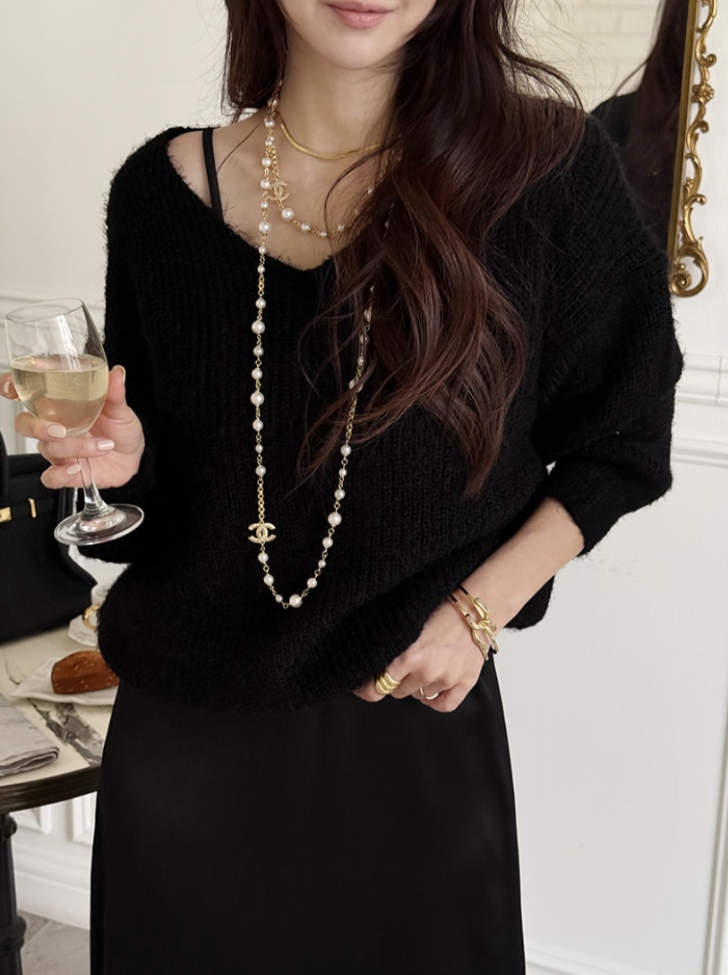 BLACK NOTE東大門實拍女裝新款休閑推薦真品時尚人氣針織衫BLACK NOTE針織衫