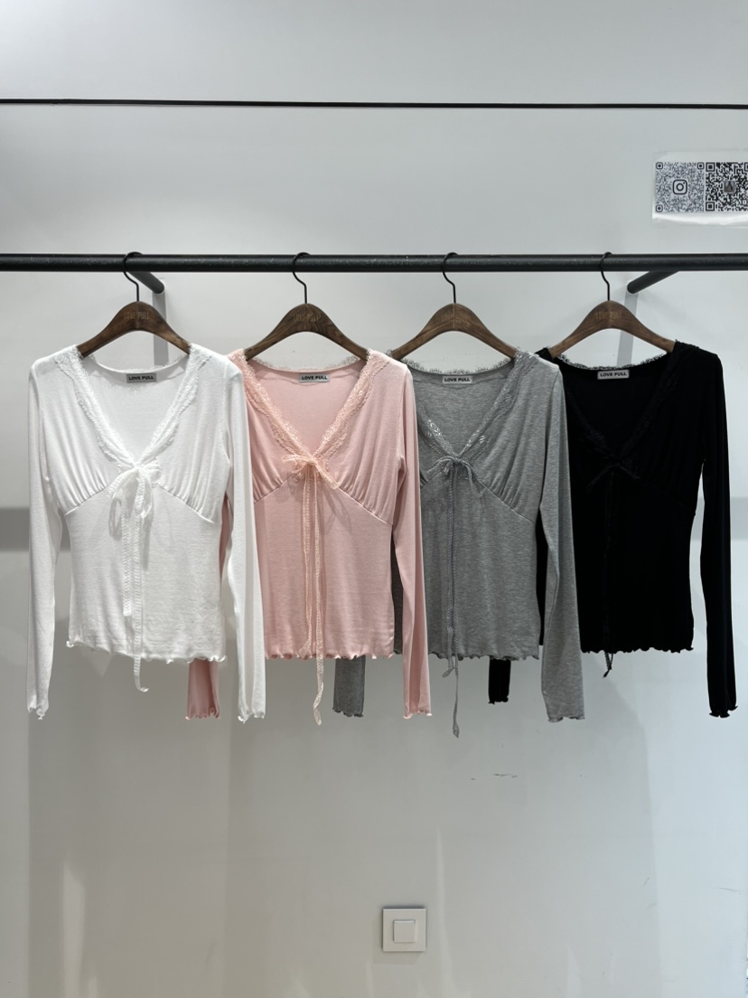 LOVE PULL東大門直郵女士新品休閑人氣推薦真品職業長袖T恤LOVE PULL長袖T恤