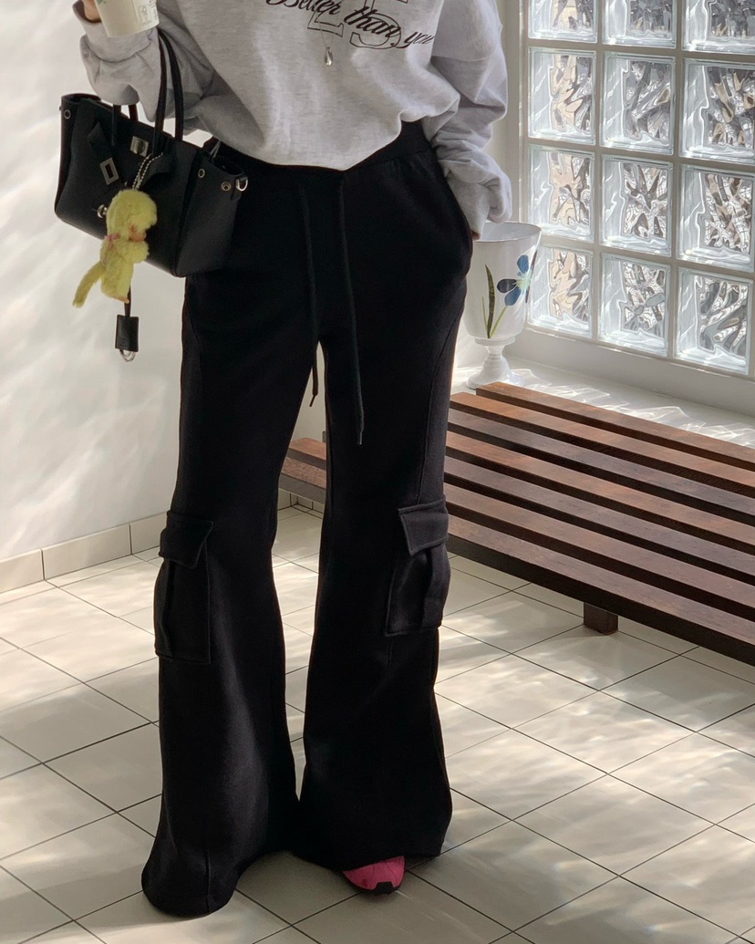 REVE CITE-L東大門直郵女士新款時尚真品休閑褲工裝喇叭REVE CITE-L休閑褲