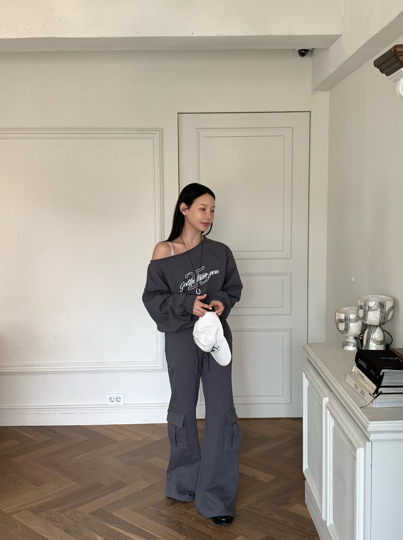 REVE CITE-L東大門直郵女士新款時尚真品休閑褲工裝喇叭REVE CITE-L休閑褲