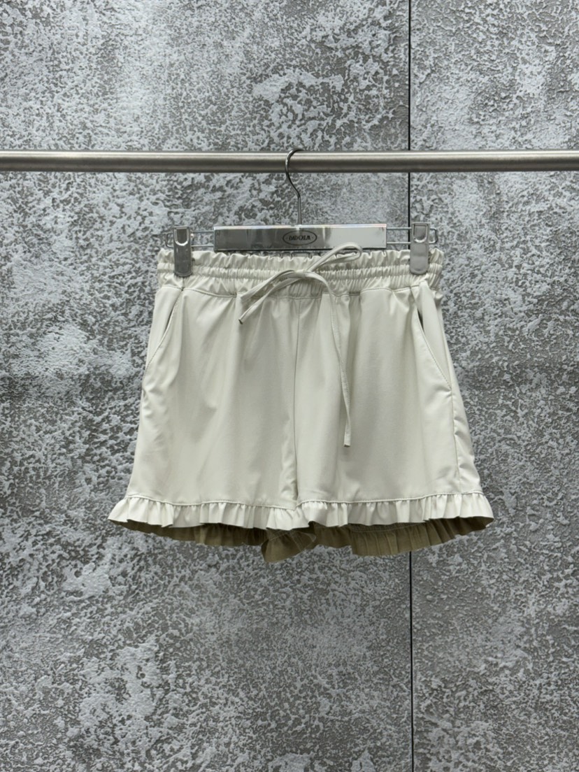 BADCALM東大門代購女士新品真品人氣26春夏推薦休閑短褲皮革BADCALM短褲圖色1