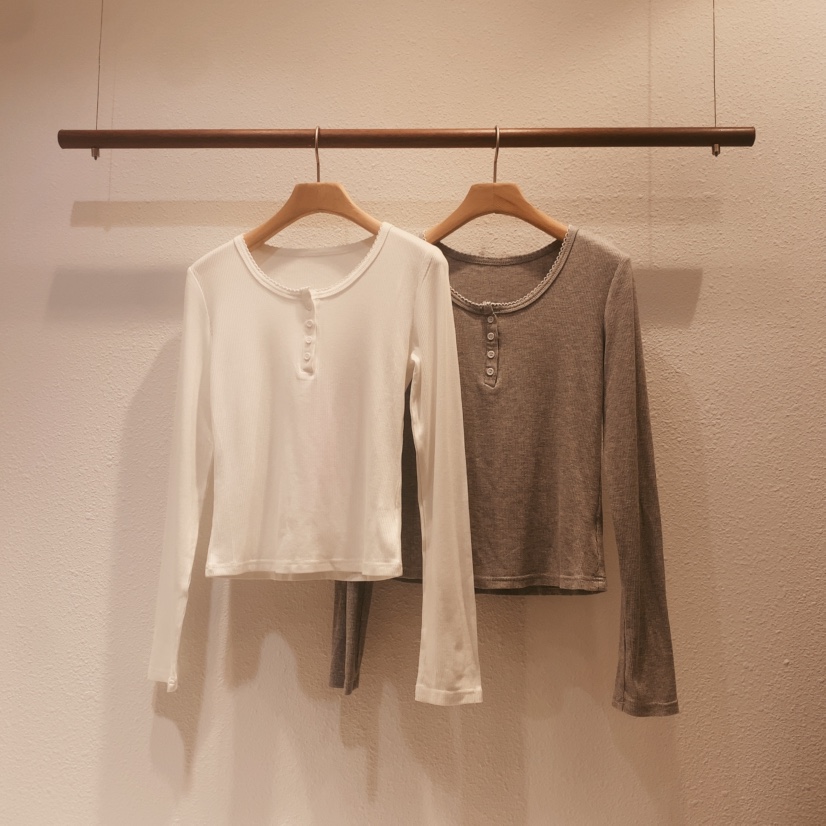 DARLUZ_MI韓國代購女士新款推薦時尚人氣真品熱賣長袖T恤DARLUZ_MI長袖T恤