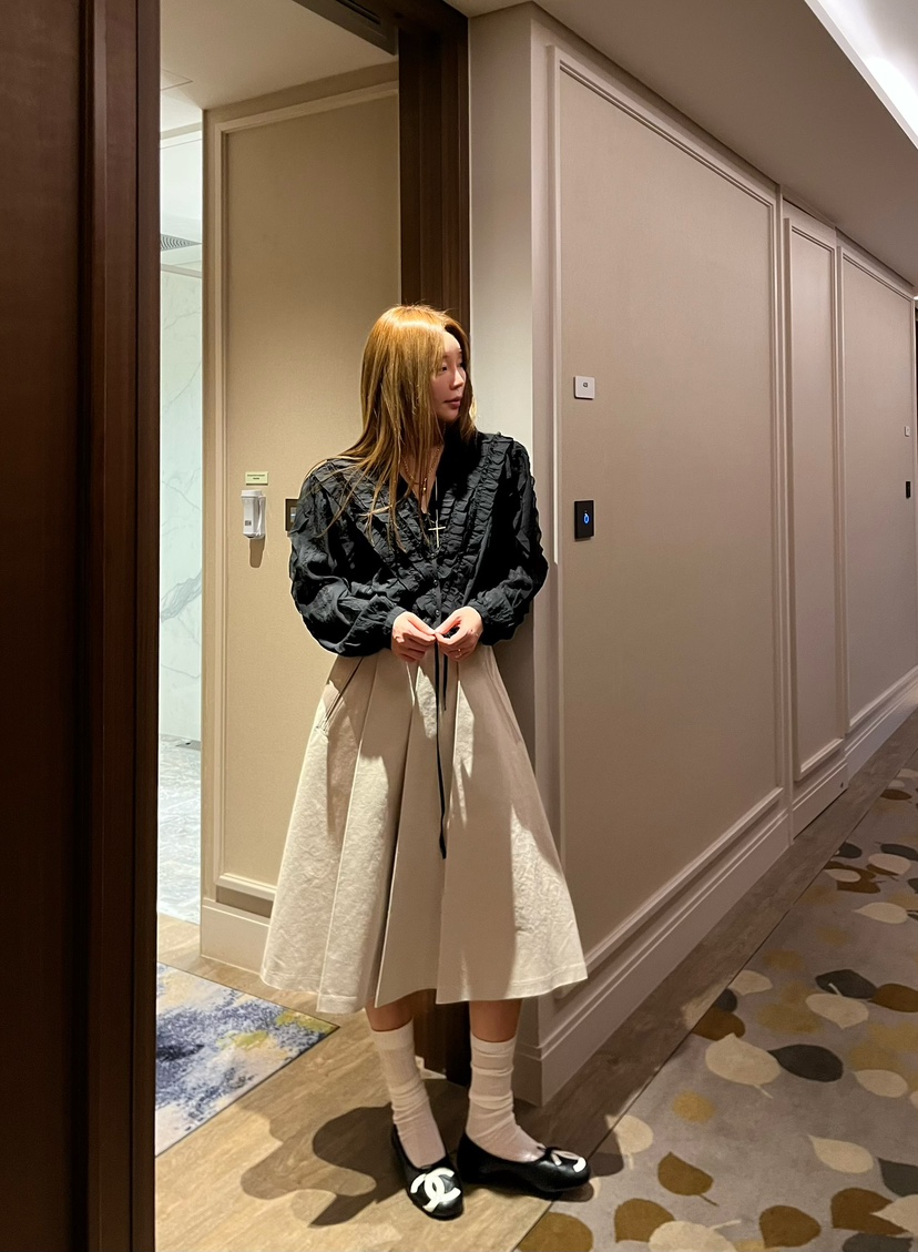 LOVE PULL韓國直郵女士新品時尚推薦休閑職業半身裙中短裙LOVE PULL半身裙/中短裙