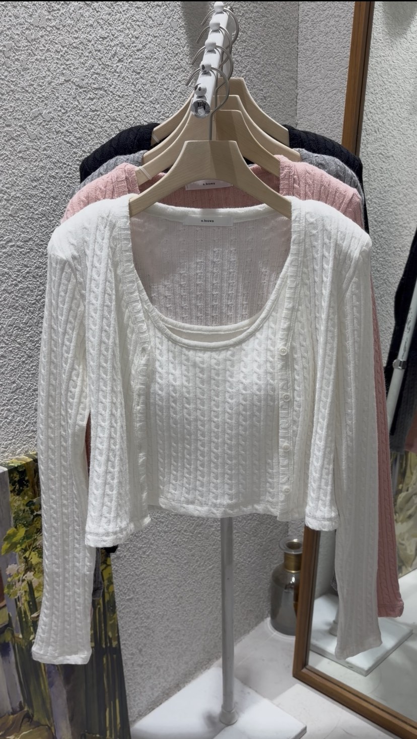 N BROWN東大門代購女裝新款人氣職業休閑推薦時尚套裝開衫N BROWN套裝圖色1