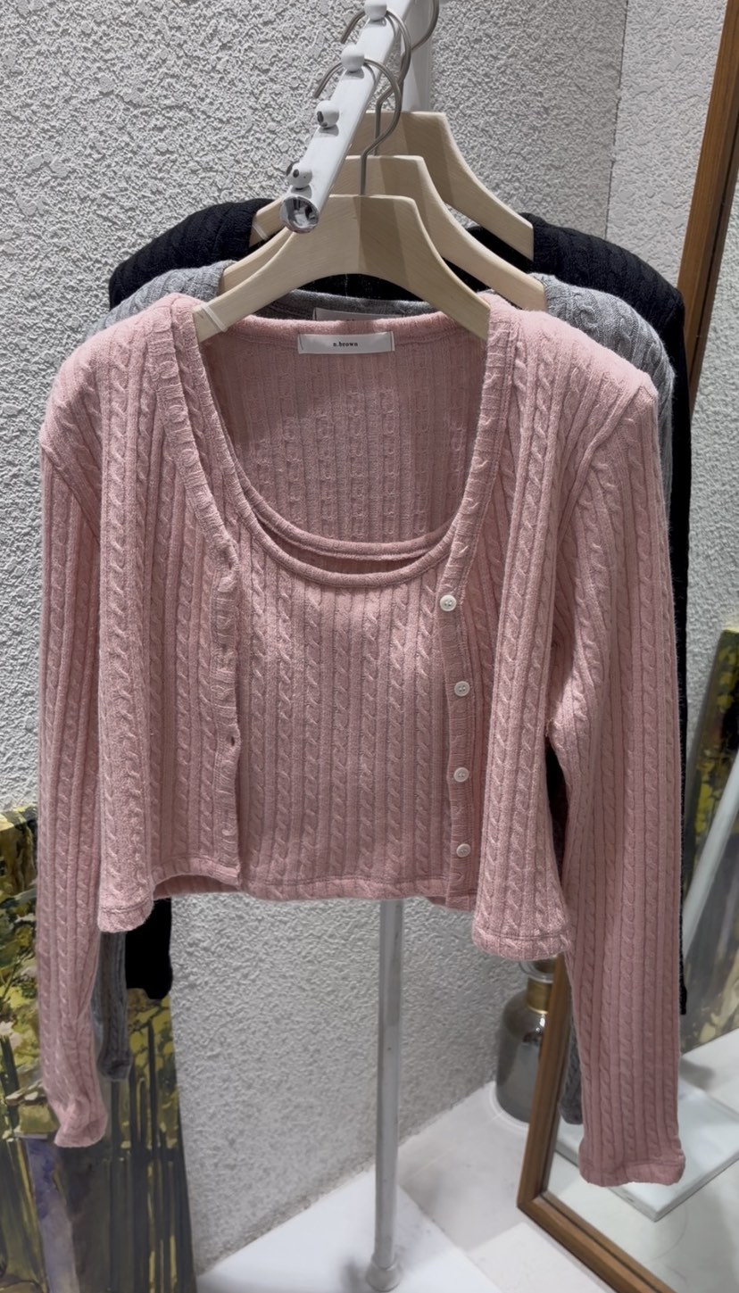 N BROWN東大門代購女裝新款人氣職業休閑推薦時尚套裝開衫N BROWN套裝圖色2