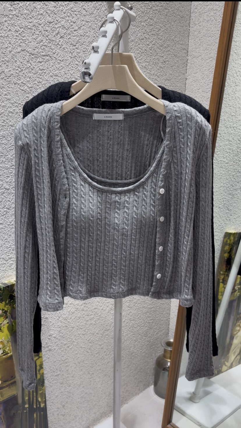 N BROWN東大門代購女裝新款人氣職業休閑推薦時尚套裝開衫N BROWN套裝圖色3