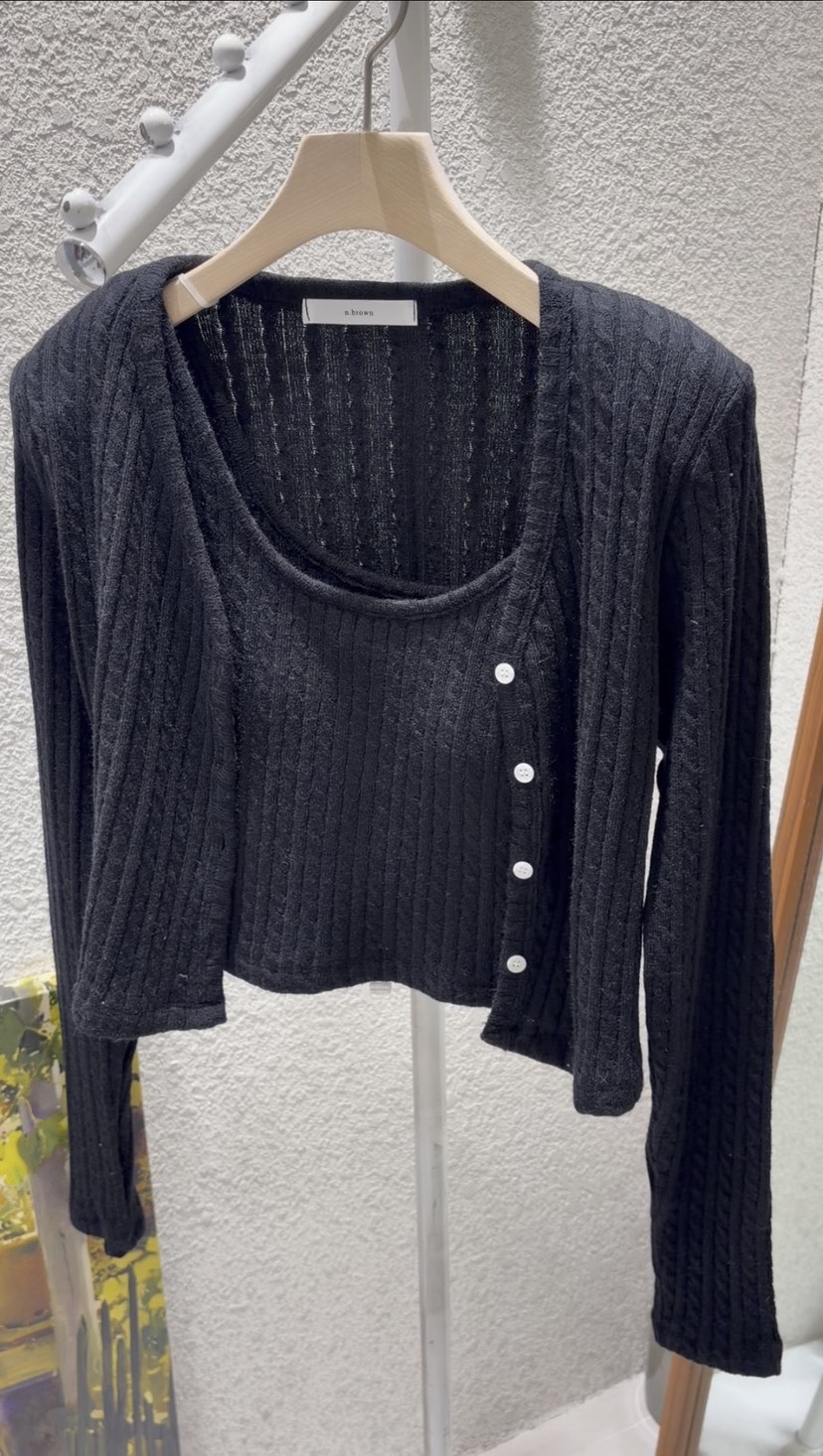 N BROWN東大門代購女裝新款人氣職業休閑推薦時尚套裝開衫N BROWN套裝圖色4