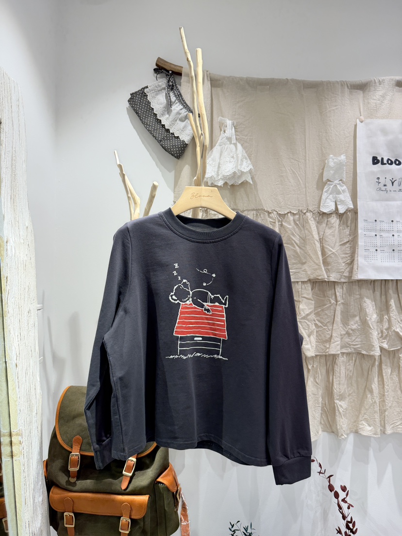 BLOOM東大門代購女士新款休閑人氣推薦職業真品26春夏長袖T恤BLOOM-S長袖T恤圖色1