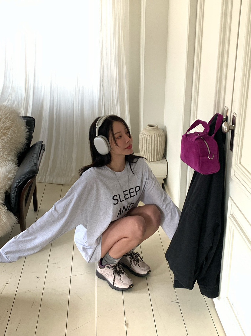 REVE CITE-L韓國直郵女士新品時尚真品休閑26春夏長袖T恤REVE CITE-L長袖T恤