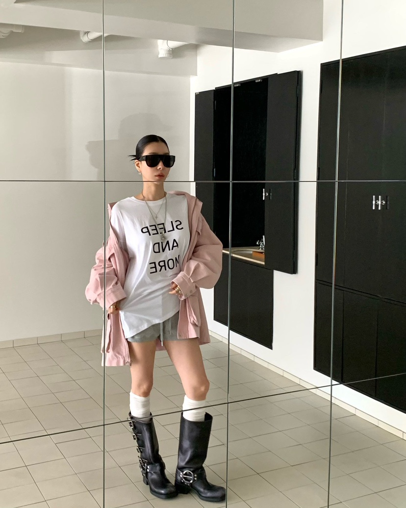 REVE CITE-L韓國直郵女士新品時尚真品休閑26春夏長袖T恤REVE CITE-L長袖T恤