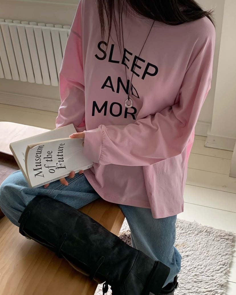 REVE CITE-L韓國直郵女士新品時尚真品休閑26春夏長袖T恤REVE CITE-L長袖T恤