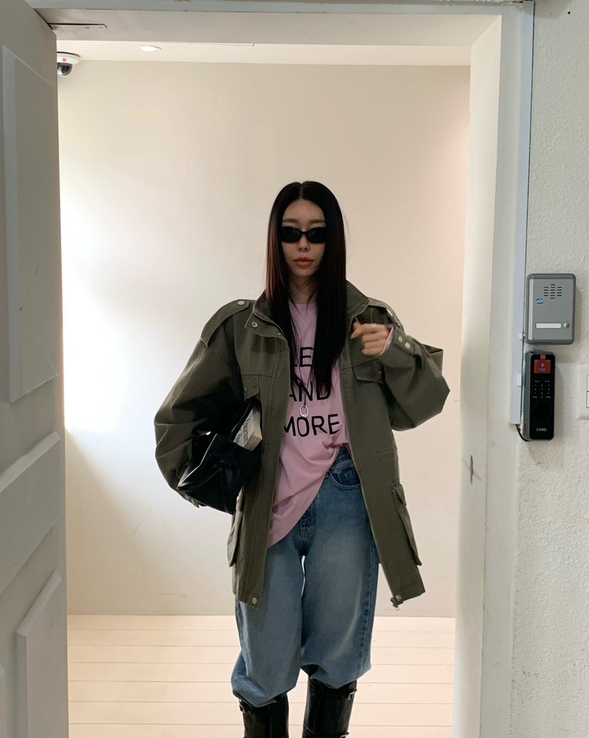 REVE CITE-L韓國直郵女士新品時尚真品休閑26春夏長袖T恤REVE CITE-L長袖T恤