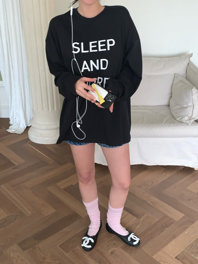 REVE CITE-L韓國直郵女士新品時尚真品休閑26春夏長袖T恤REVE CITE-L長袖T恤