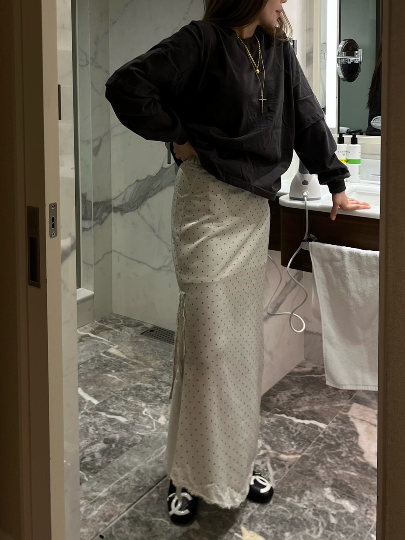 LOVE PULL東大門實拍女士新款真品人氣推薦職業長裙雙面LOVE PULL長裙