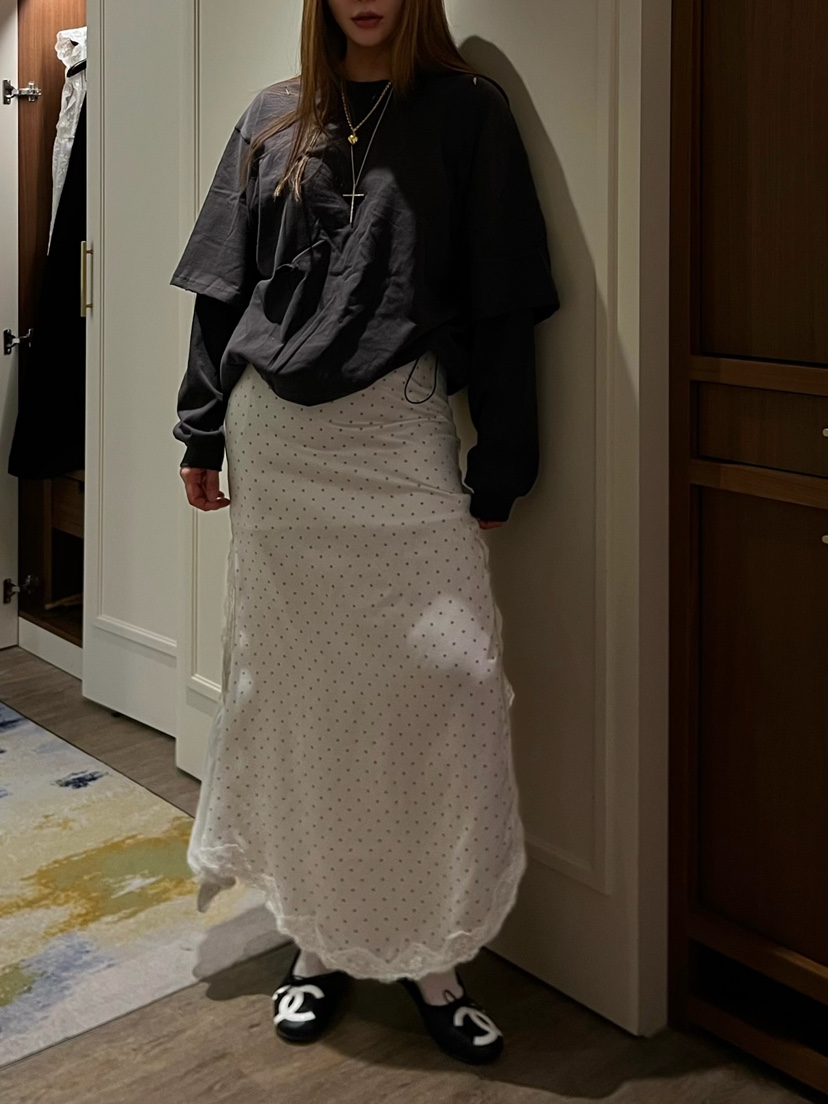 LOVE PULL東大門實拍女士新款真品人氣推薦職業長裙雙面LOVE PULL長裙