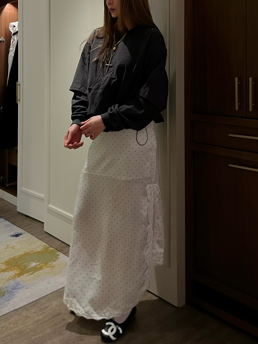 LOVE PULL東大門實拍女士新款真品人氣推薦職業長裙雙面LOVE PULL長裙