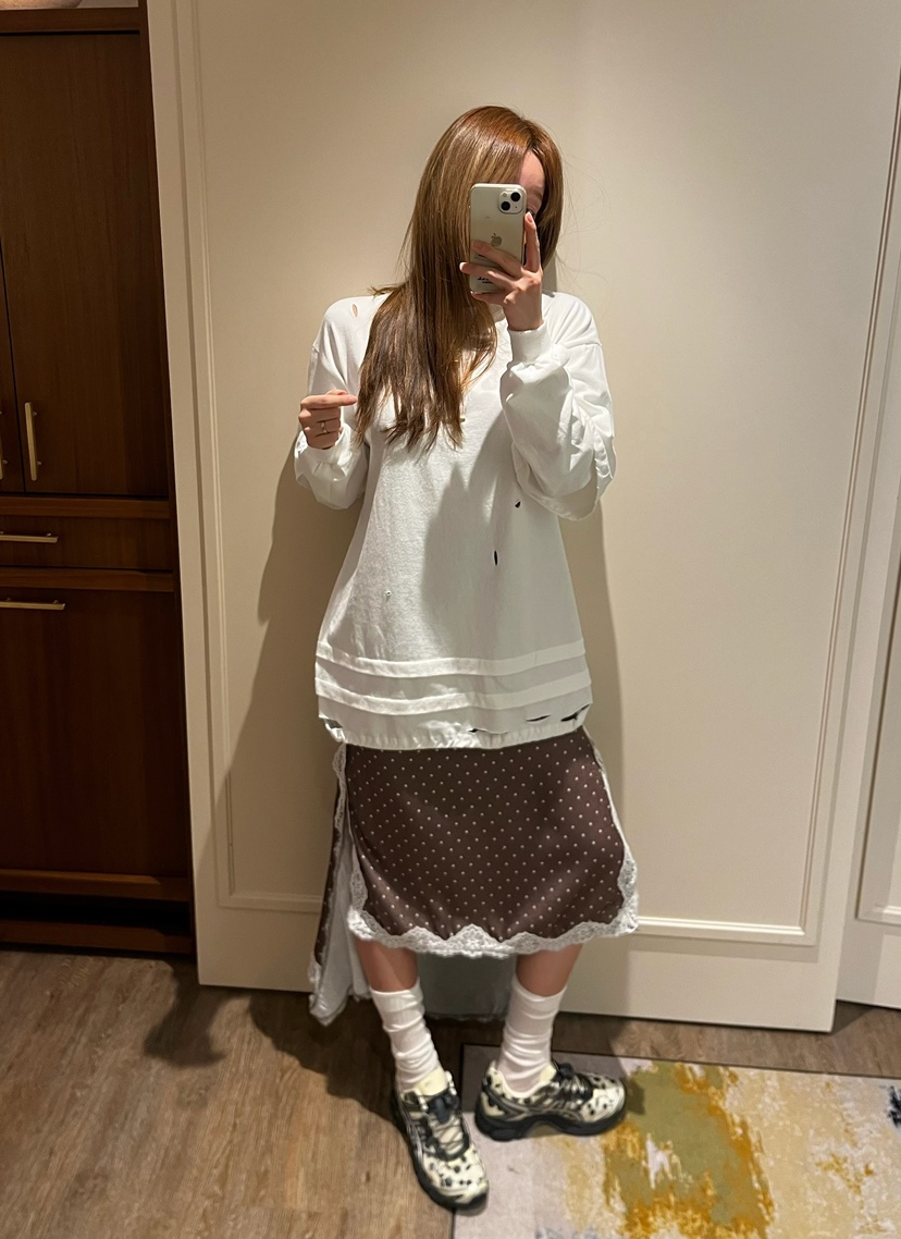 LOVE PULL東大門實拍女士新款真品人氣推薦職業長裙雙面LOVE PULL長裙