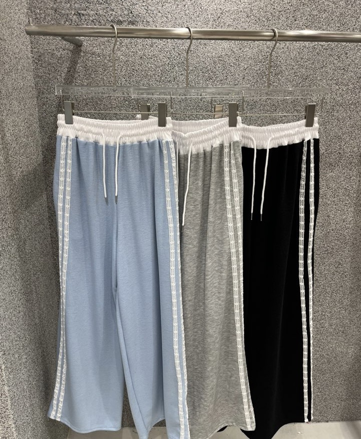 UNA/THE MAY韓國代購女士新款熱賣真品職業休閑褲口袋蕾絲THEMAY/UNA休閑褲圖色2左二色