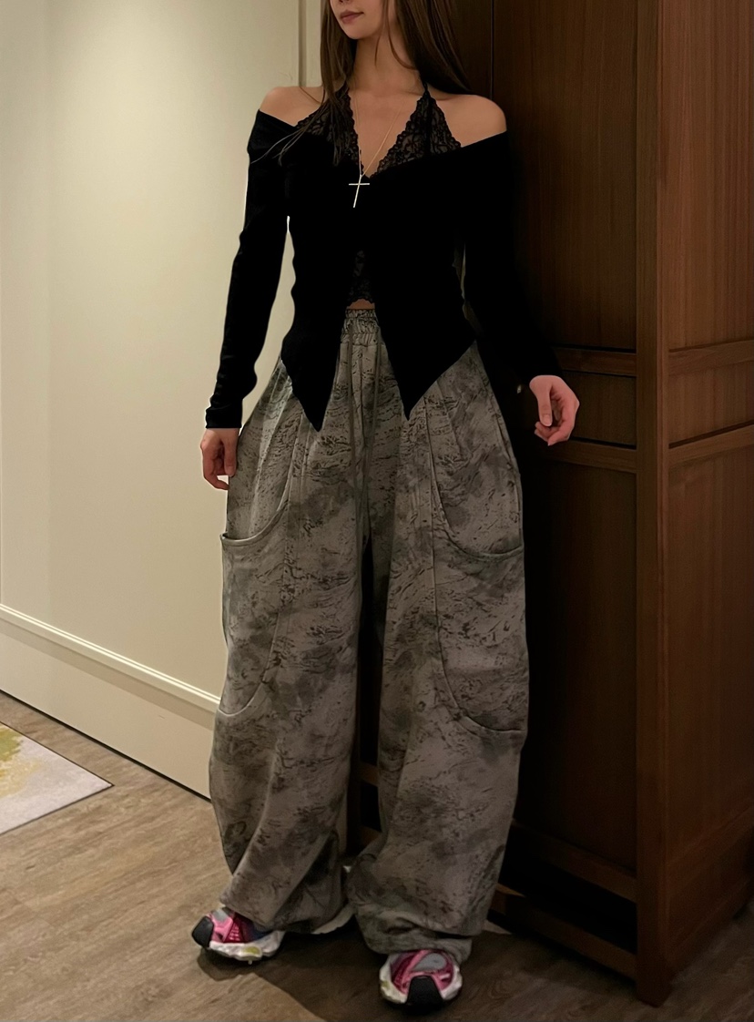 LOVE PULL東大門直郵女士新品休閑人氣26春夏休閑褲口袋LOVE PULL休閑褲