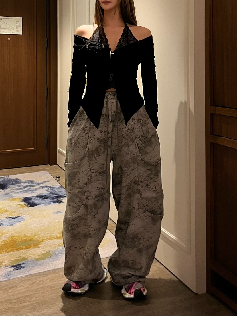 LOVE PULL東大門直郵女士新品休閑人氣26春夏休閑褲口袋LOVE PULL休閑褲