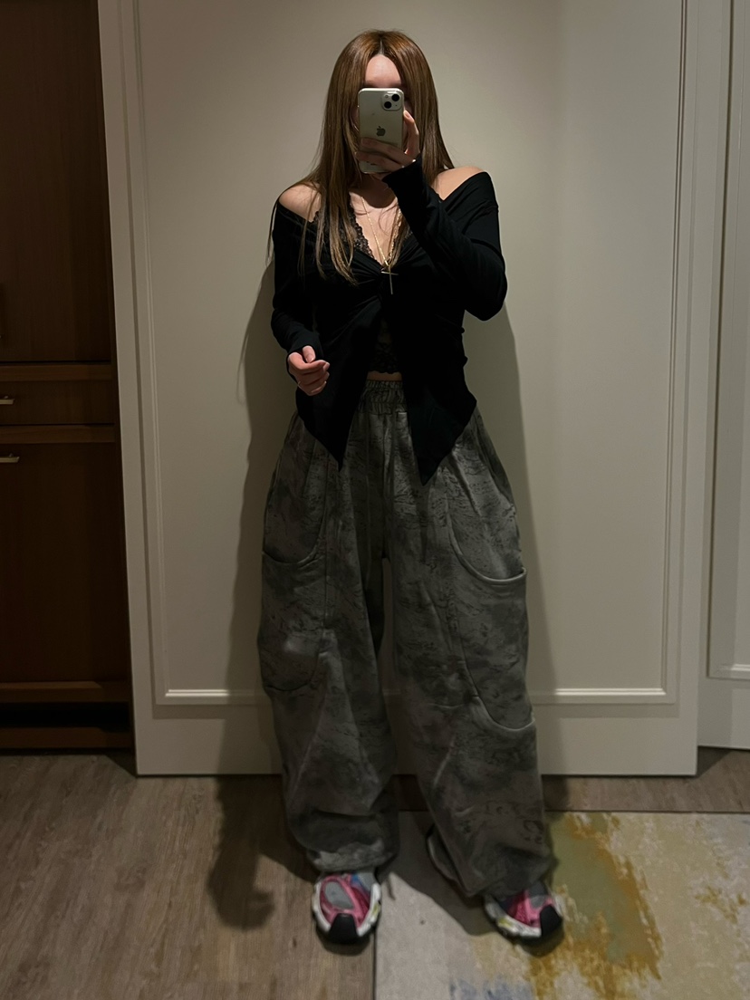 LOVE PULL東大門直郵女士新品休閑人氣26春夏休閑褲口袋LOVE PULL休閑褲