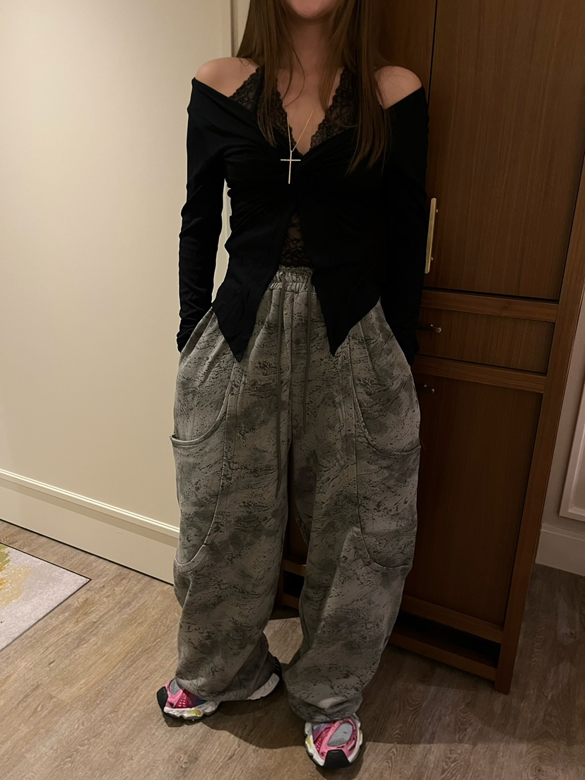 LOVE PULL東大門直郵女士新品休閑人氣26春夏休閑褲口袋LOVE PULL休閑褲