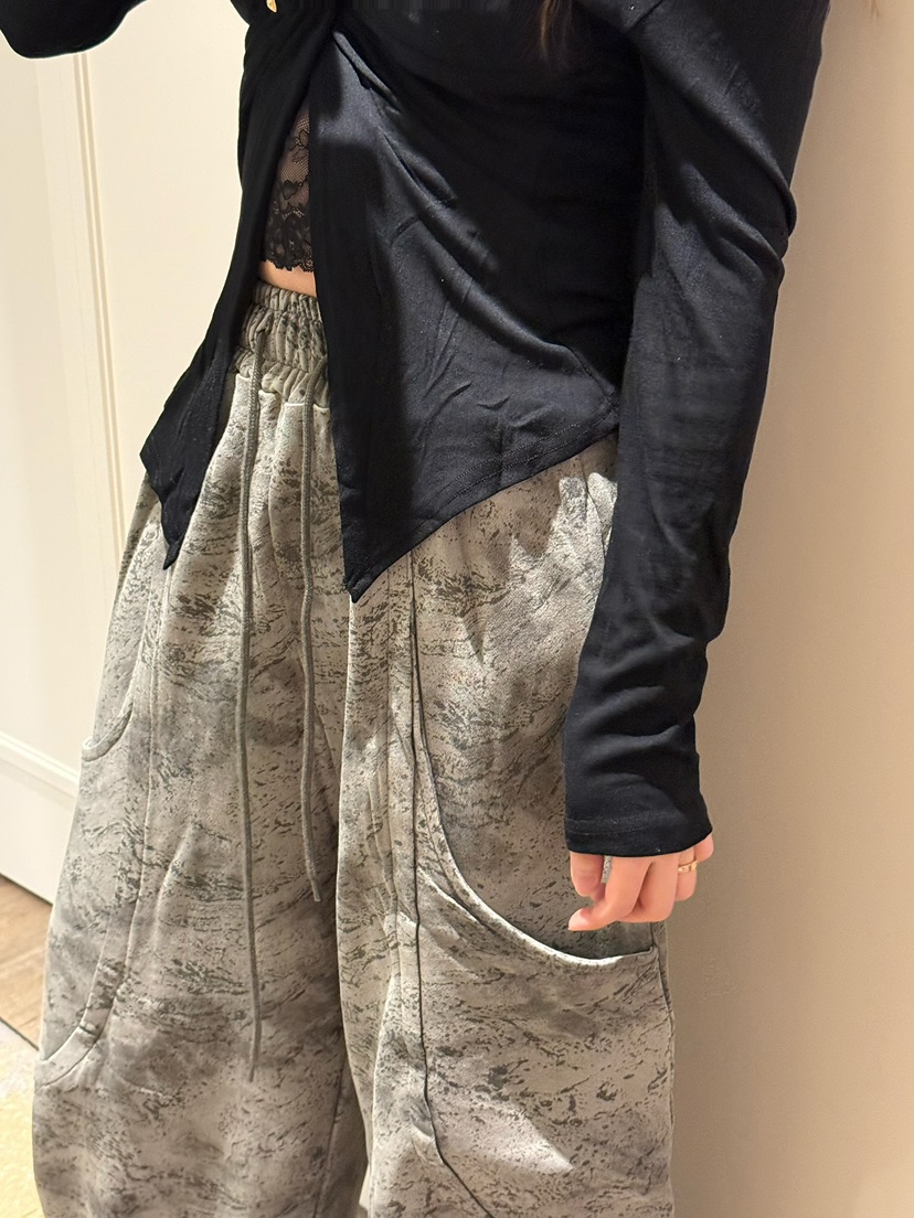 LOVE PULL東大門直郵女士新品休閑人氣26春夏休閑褲口袋LOVE PULL休閑褲