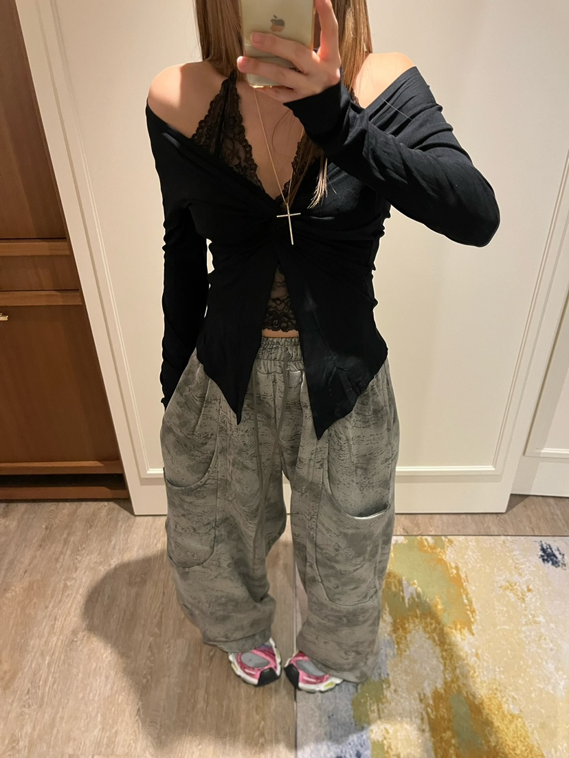 LOVE PULL東大門直郵女士新品休閑人氣26春夏休閑褲口袋LOVE PULL休閑褲