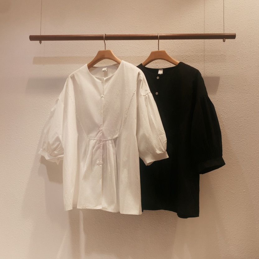 DARLUZ_MI東大門直郵女裝新品時尚熱賣推薦襯衫蕾絲衫褶裥DARLUZ_MI襯衫/蕾絲衫