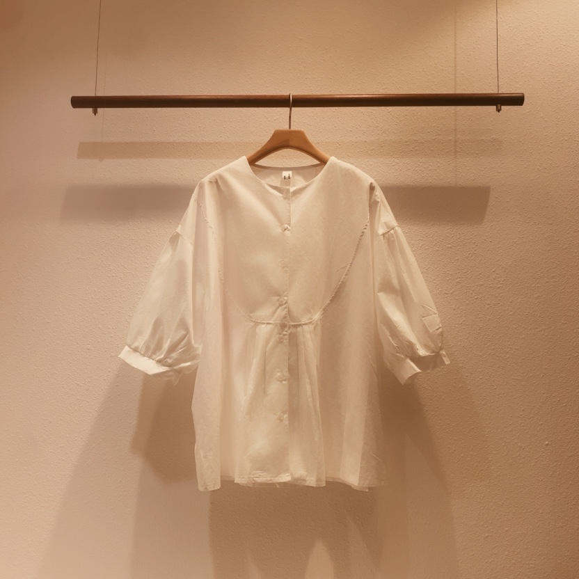 DARLUZ_MI東大門直郵女裝新品時尚熱賣推薦襯衫蕾絲衫褶裥DARLUZ_MI襯衫/蕾絲衫圖色1