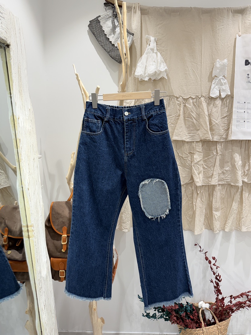 BLOOM韓國直郵女裝新款26春夏推薦真品人氣休閑牛仔褲喇叭BLOOM-S牛仔褲圖色1