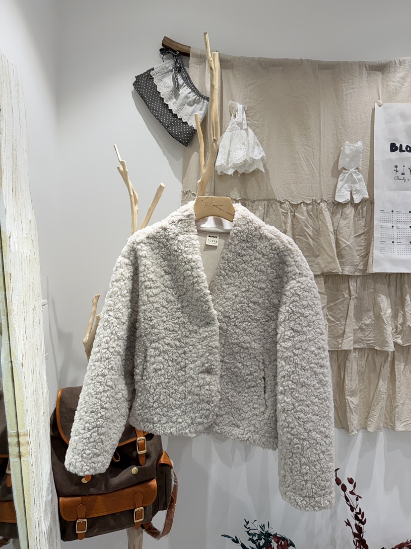 BLOOM東大門代購女裝新品26春夏職業時尚人氣真品夾克羊毛BLOOM-S夾克圖色1