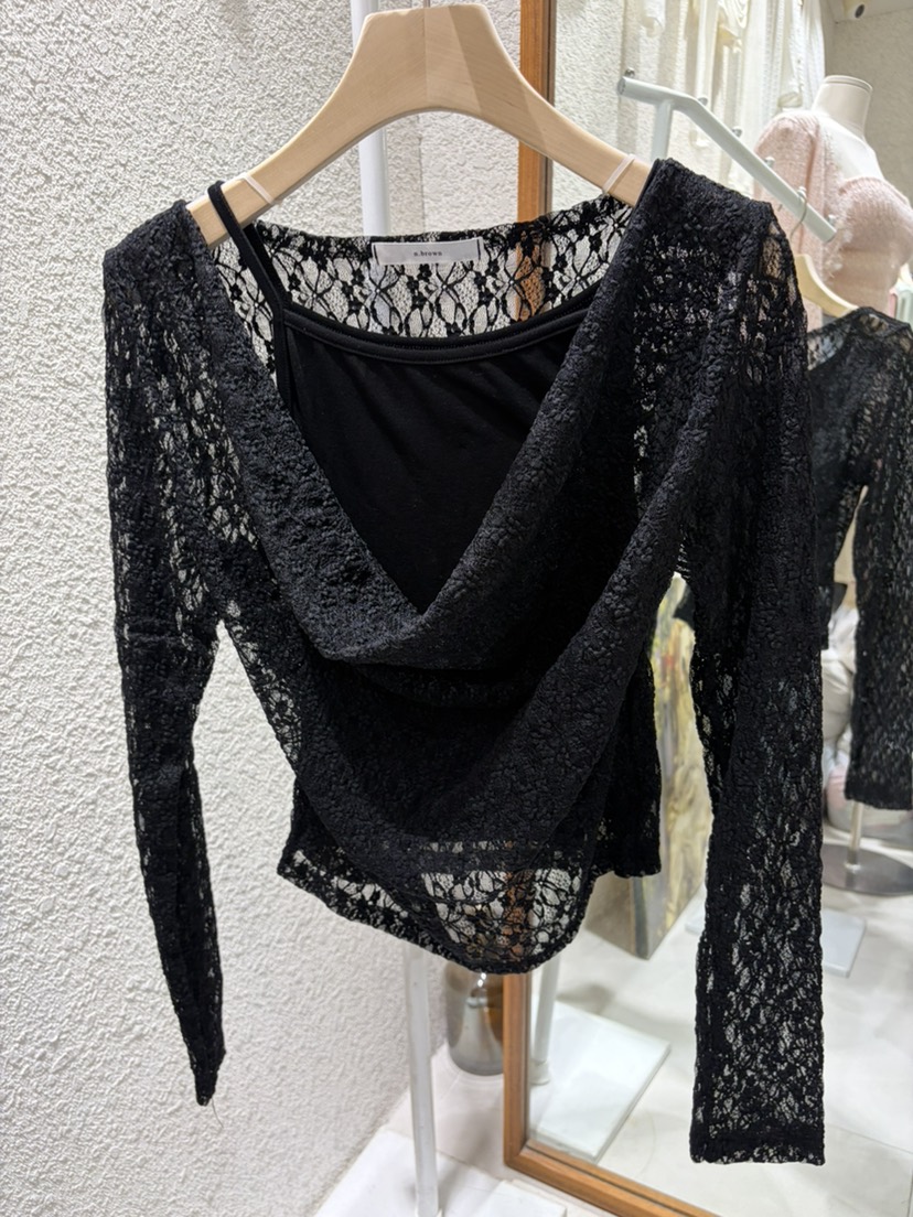 N BROWN東大門代購女裝新品職業休閑襯衫蕾絲衫假兩件套裝N BROWN襯衫/蕾絲衫圖色3