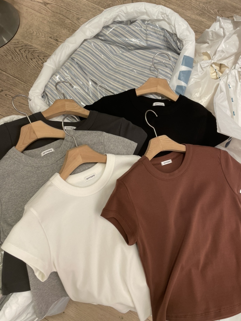 ORMORE東大門實拍女士新款26春夏熱賣時尚休閑人氣真品T恤ORMORET恤