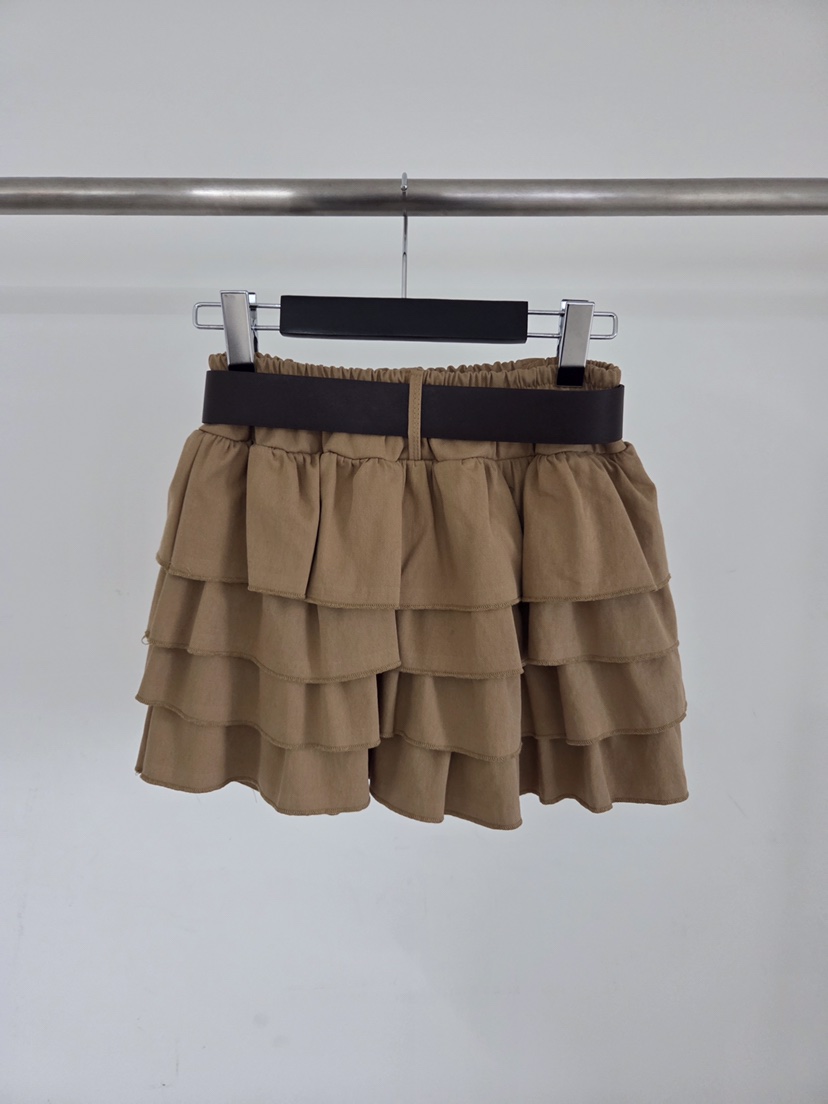 VERANDA東大門實拍女裝新品職業時尚休閑推薦短裙含腰帶棉VERANDA短裙