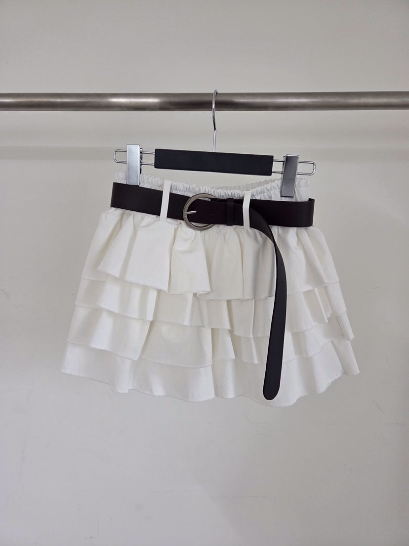 VERANDA東大門實拍女裝新品職業時尚休閑推薦短裙含腰帶棉VERANDA短裙圖色1