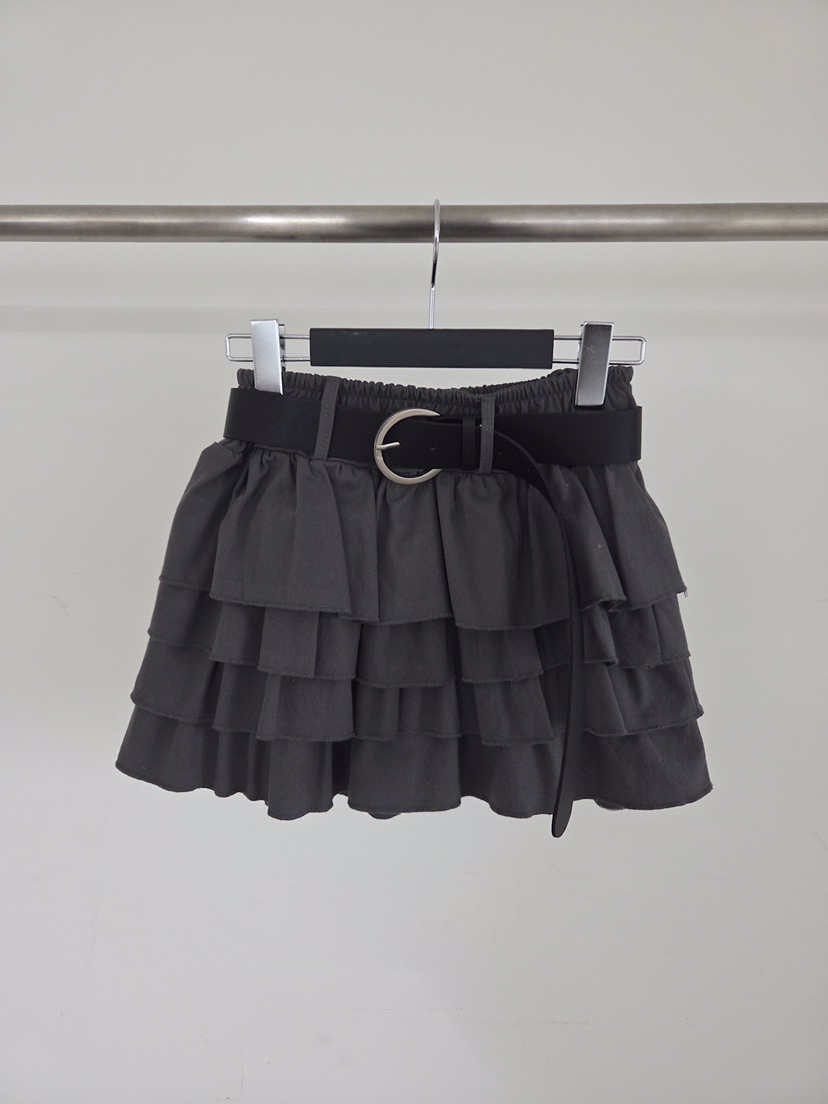 VERANDA東大門實拍女裝新品職業時尚休閑推薦短裙含腰帶棉VERANDA短裙圖色2