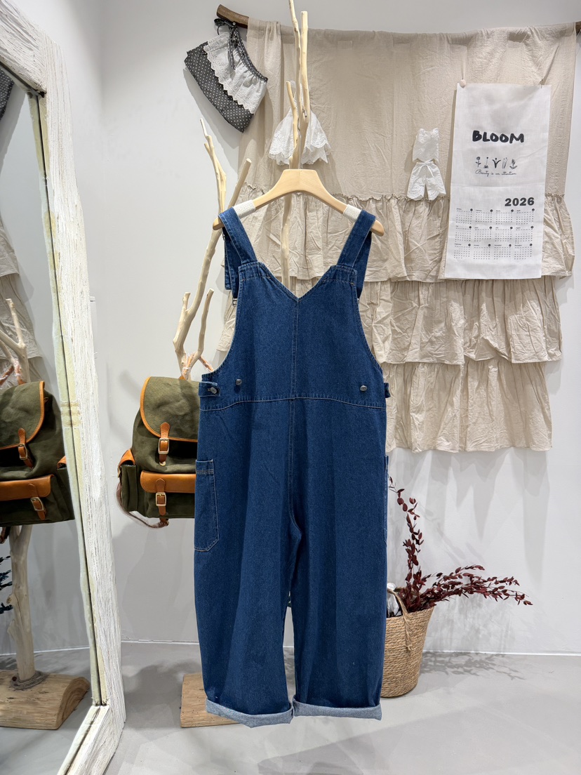 BLOOM東大門代購女士新款推薦真品人氣熱賣休閑26春夏背帶褲BLOOM-S背帶褲