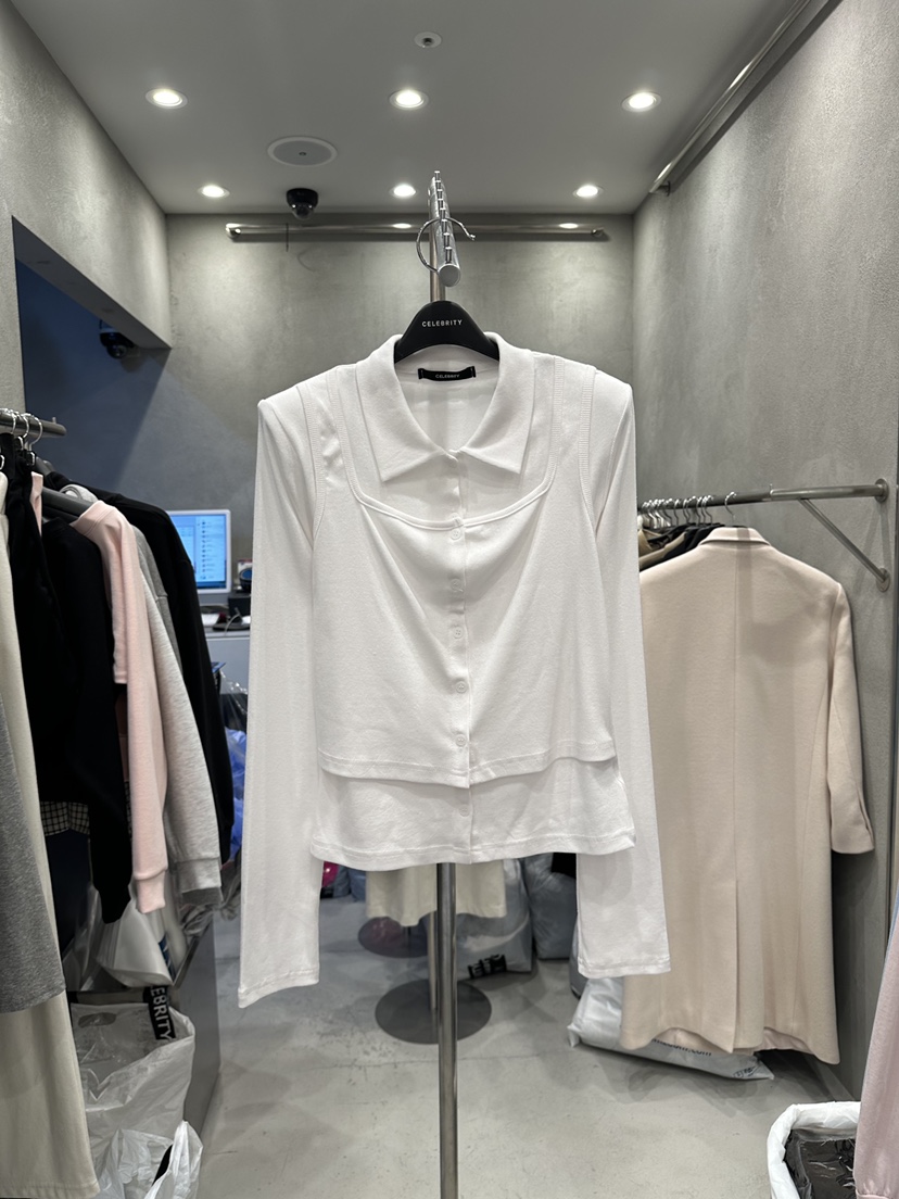 CELEBRITY-A韓國直郵女士新款真品時尚熱賣26春夏長袖T恤CELEBRITY-A長袖T恤圖色1