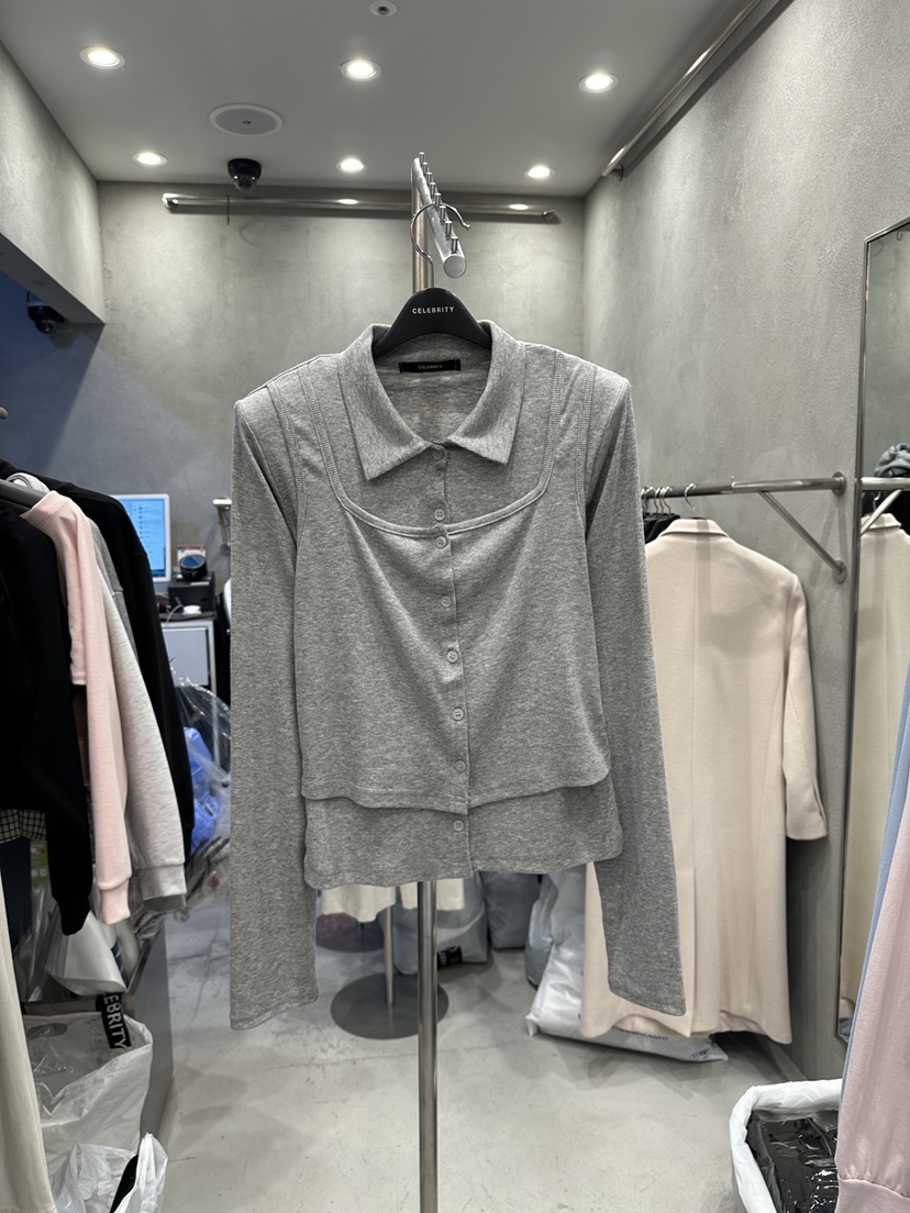 CELEBRITY-A韓國直郵女士新款真品時尚熱賣26春夏長袖T恤CELEBRITY-A長袖T恤圖色2