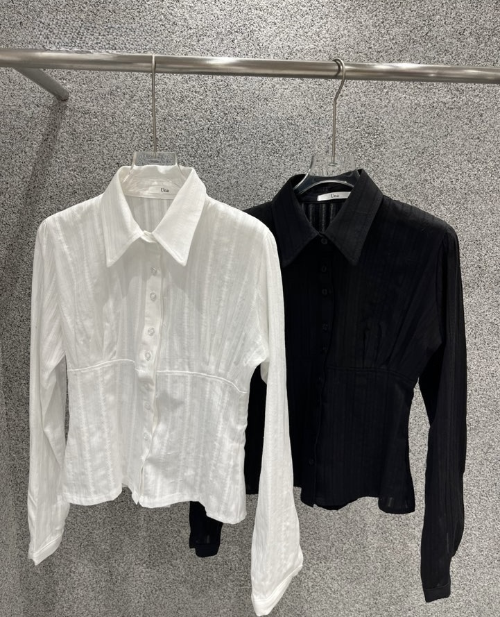 UNA/THE MAY東大門實拍女士新款休閑職業26春夏襯衫蕾絲衫THEMAY/UNA襯衫/蕾絲衫圖色2左二色