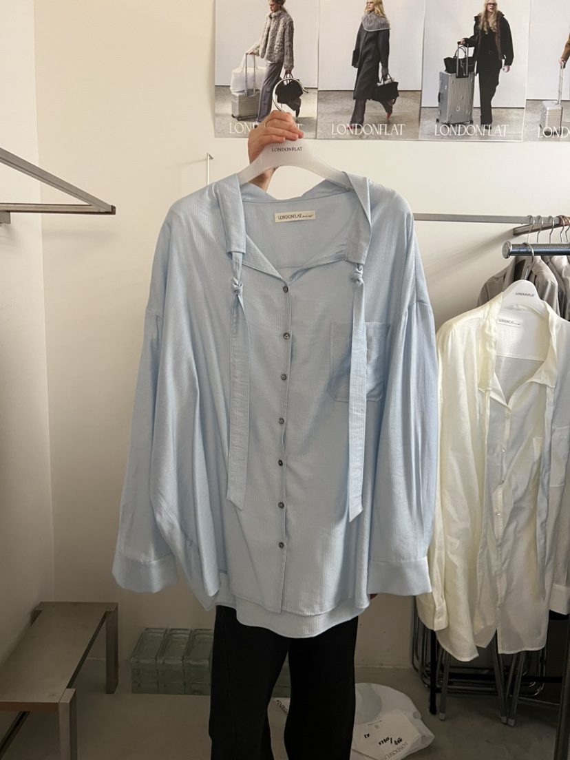 LONDON FLAT韓國直郵女裝新品職業推薦人氣休閑襯衫蕾絲衫LONDON FLAT襯衫/蕾絲衫圖色2