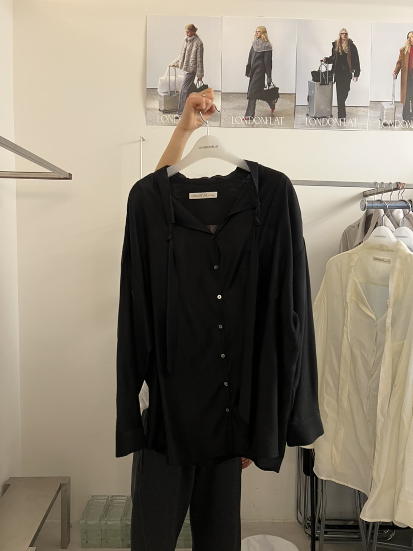 LONDON FLAT韓國直郵女裝新品職業推薦人氣休閑襯衫蕾絲衫LONDON FLAT襯衫/蕾絲衫圖色3
