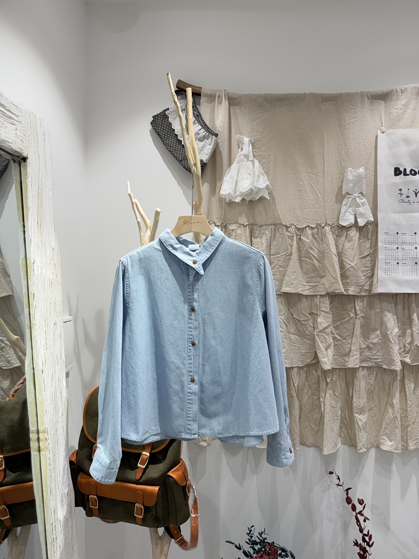 BLOOM東大門代購女士新款休閑時尚職業熱賣推薦襯衫蕾絲衫BLOOM-S襯衫/蕾絲衫圖色1