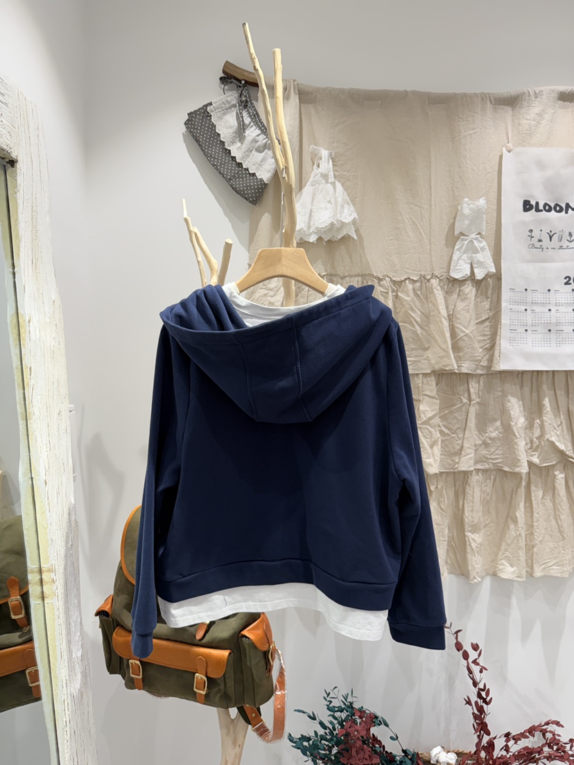 BLOOM韓國直郵女士新款推薦時尚職業人氣休閑熱賣衛衣假兩件BLOOM-S衛衣